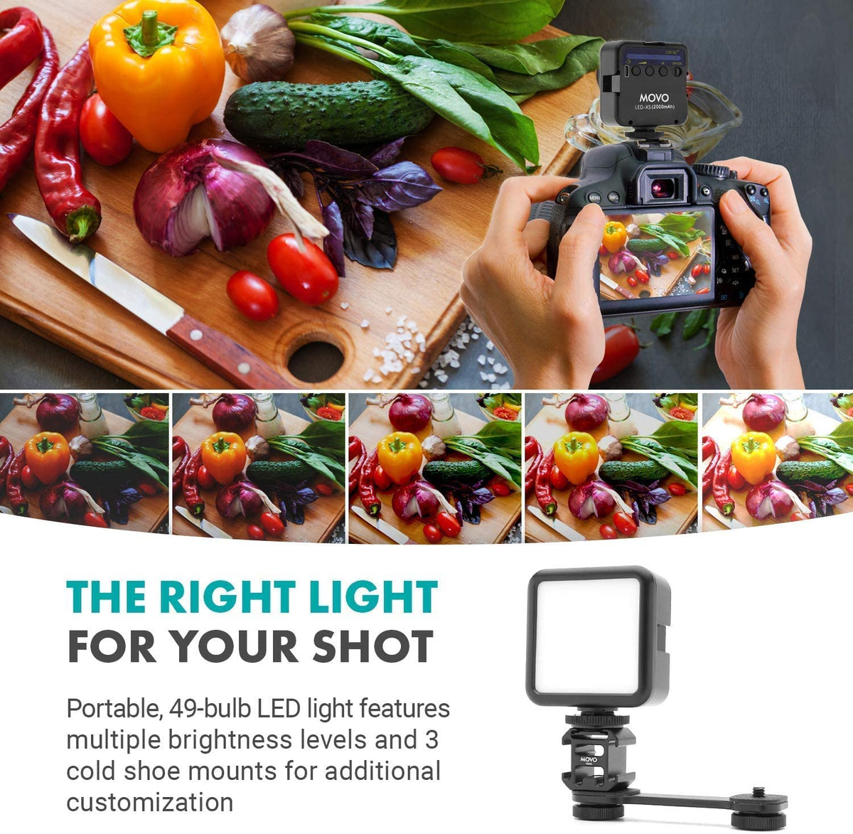 iVlog1+MV-T5 | iPhone Vlogging Kit With Full Size Tripod | Movo