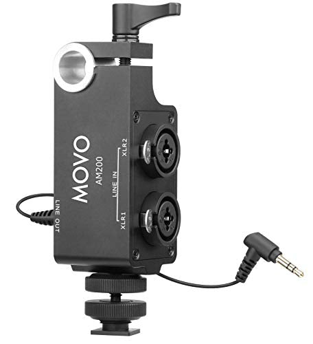 2-Channel XLR Mic. Audio Mixer W/ 15mm Rod Mounting - Movo