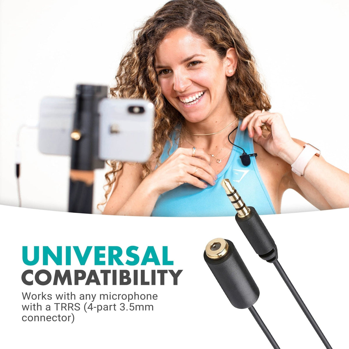 20-ft TRRS Male to Female Extension Cable | PM10EC6 | Movo - Movo