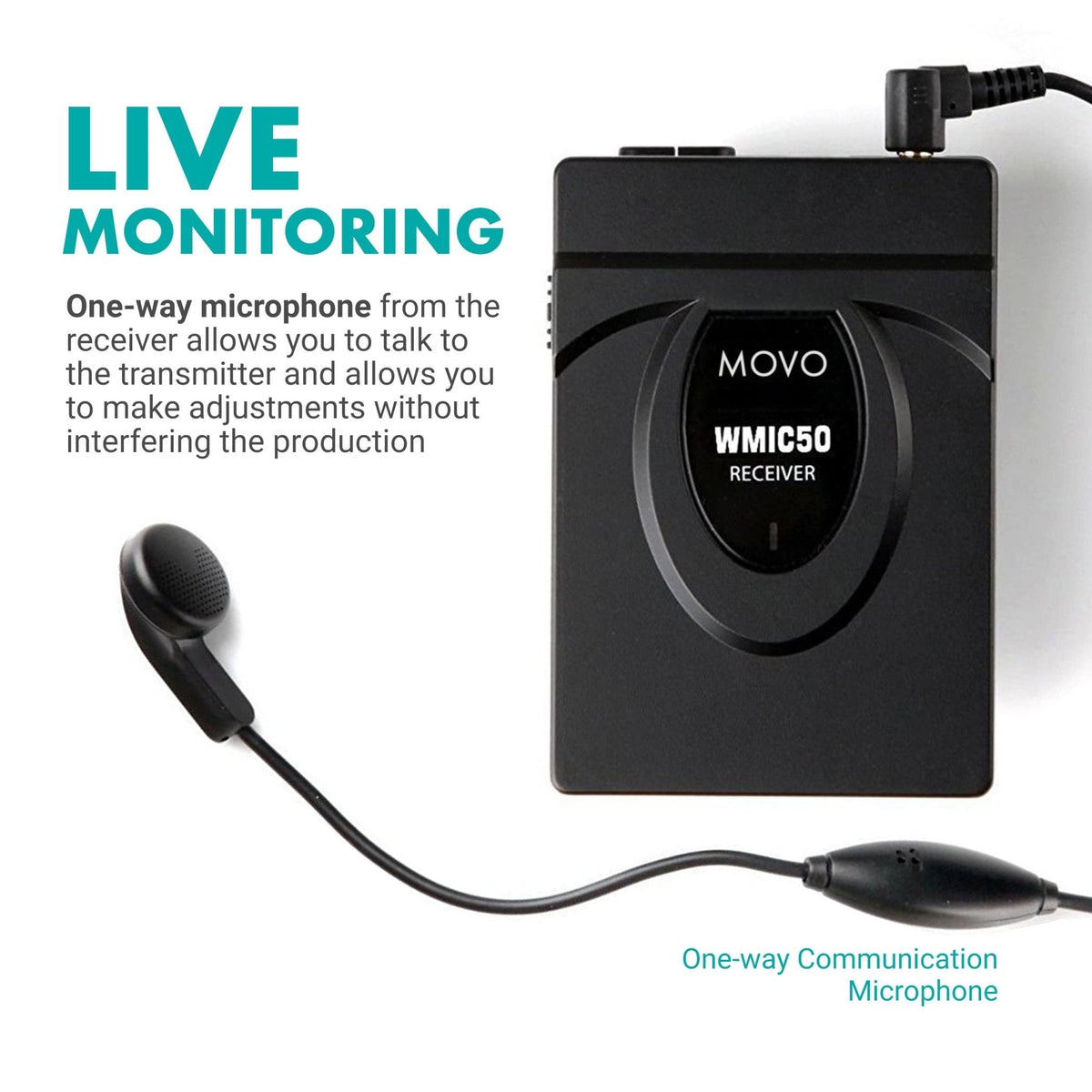 2.4GHz Wireless Lav Mic System | 164-ft Range - Movo