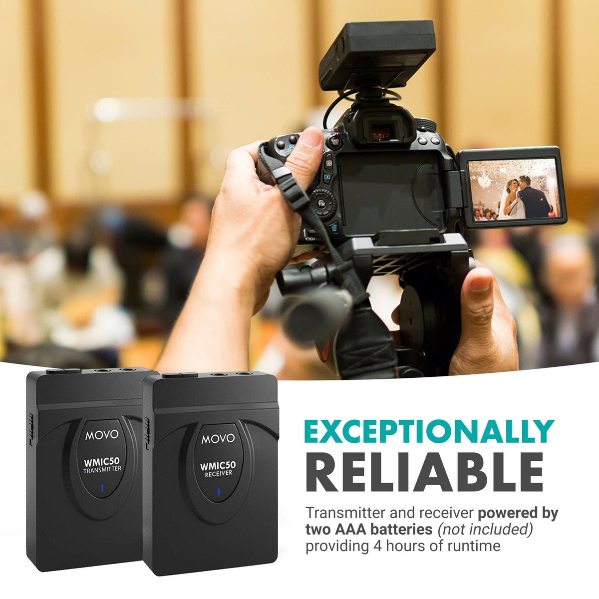 2.4GHz Wireless Lav Mic System | 164-ft Range - Movo