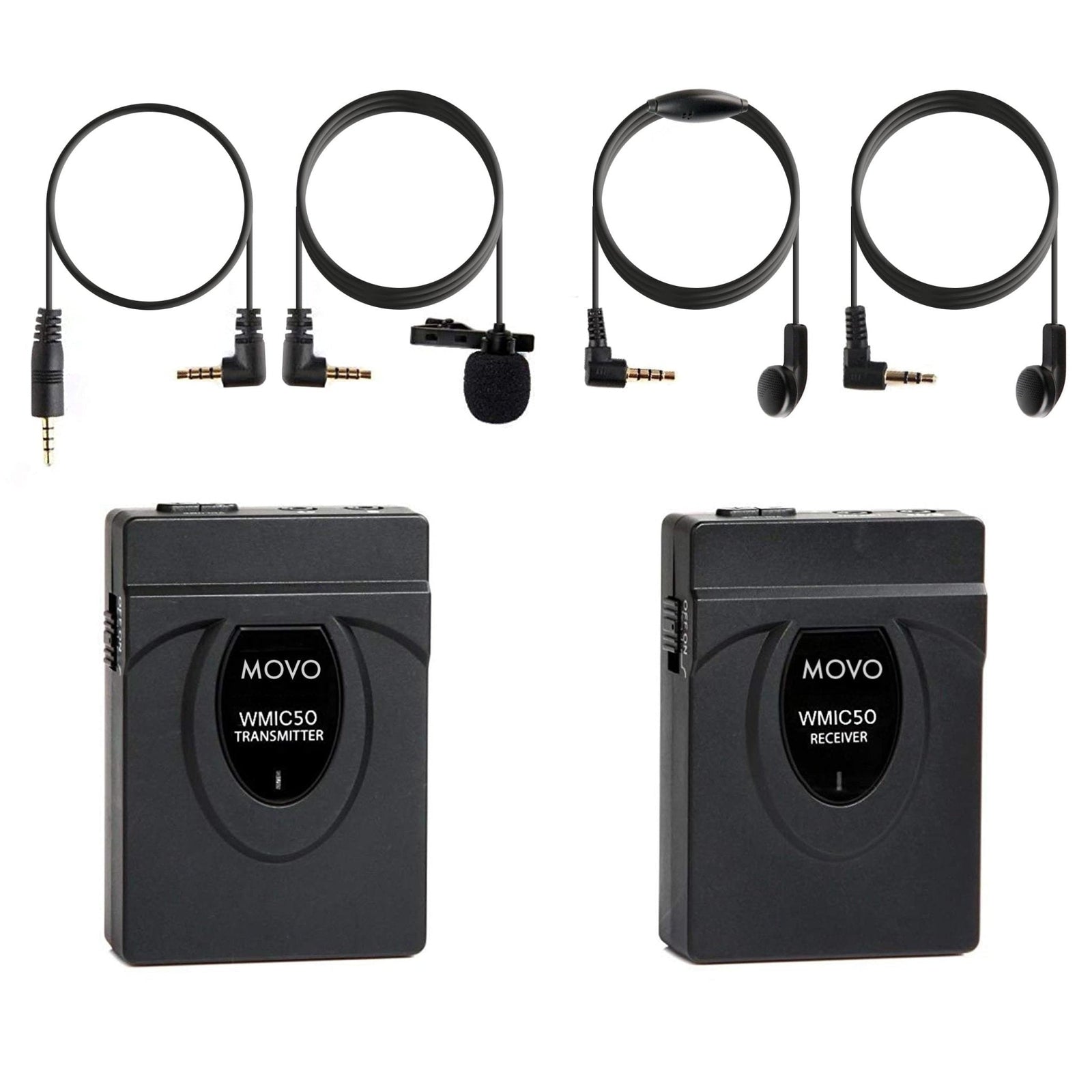 WMIC50 | 2.4GHz Wireless Microphone Lavalier System | Movo