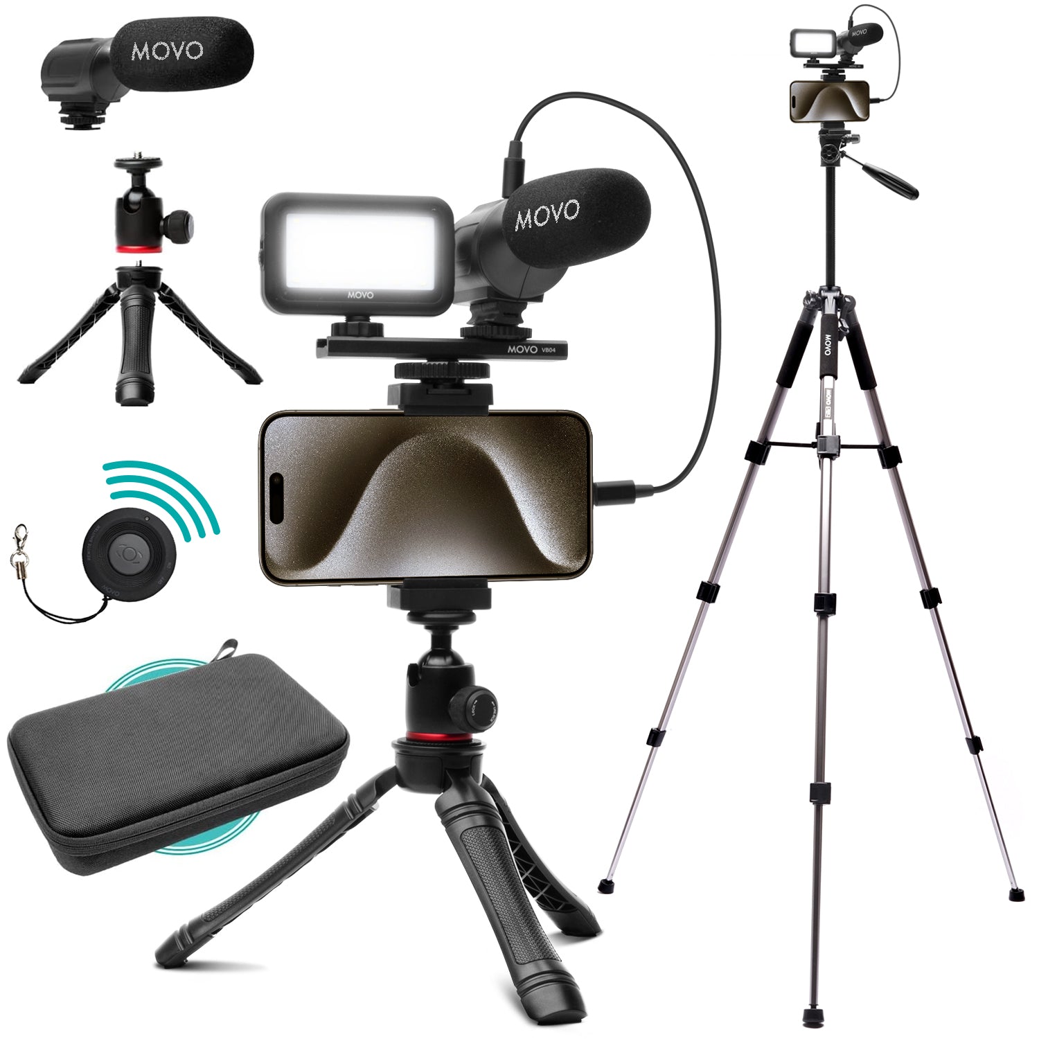 Video Recording Camera Stand For Vlogging Kit For IPhone,YouTube