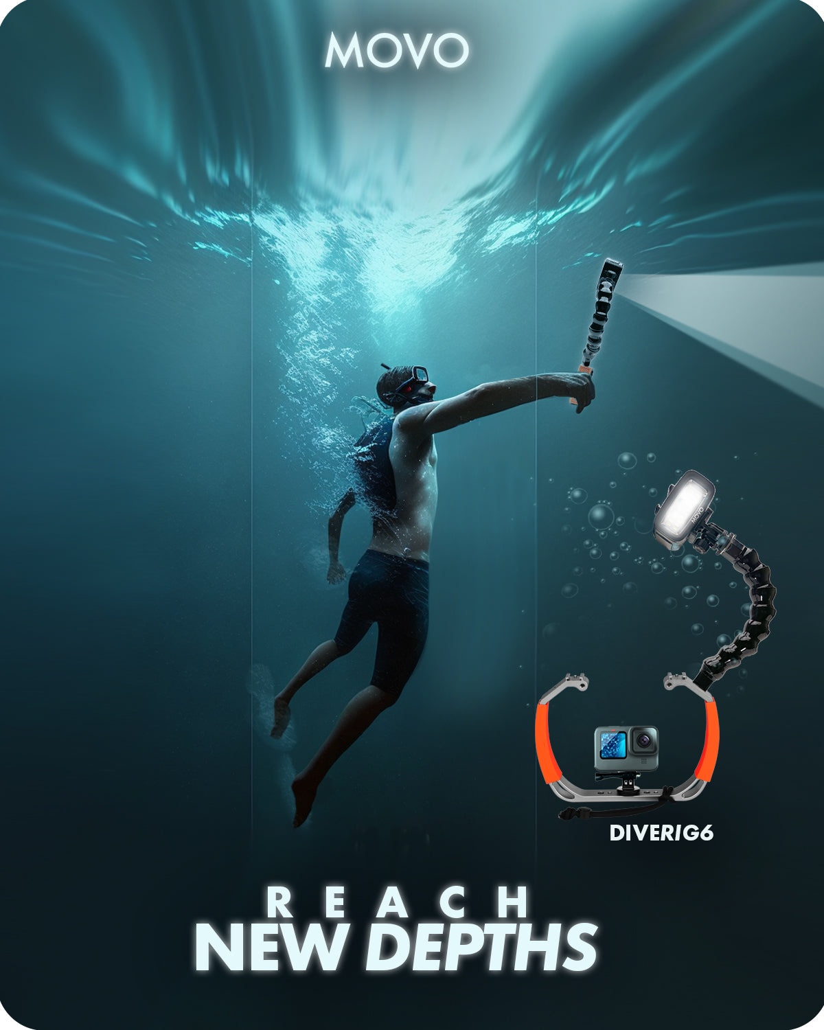 DiveRig6 | Underwater Video/Photo Diving Rig | Movo