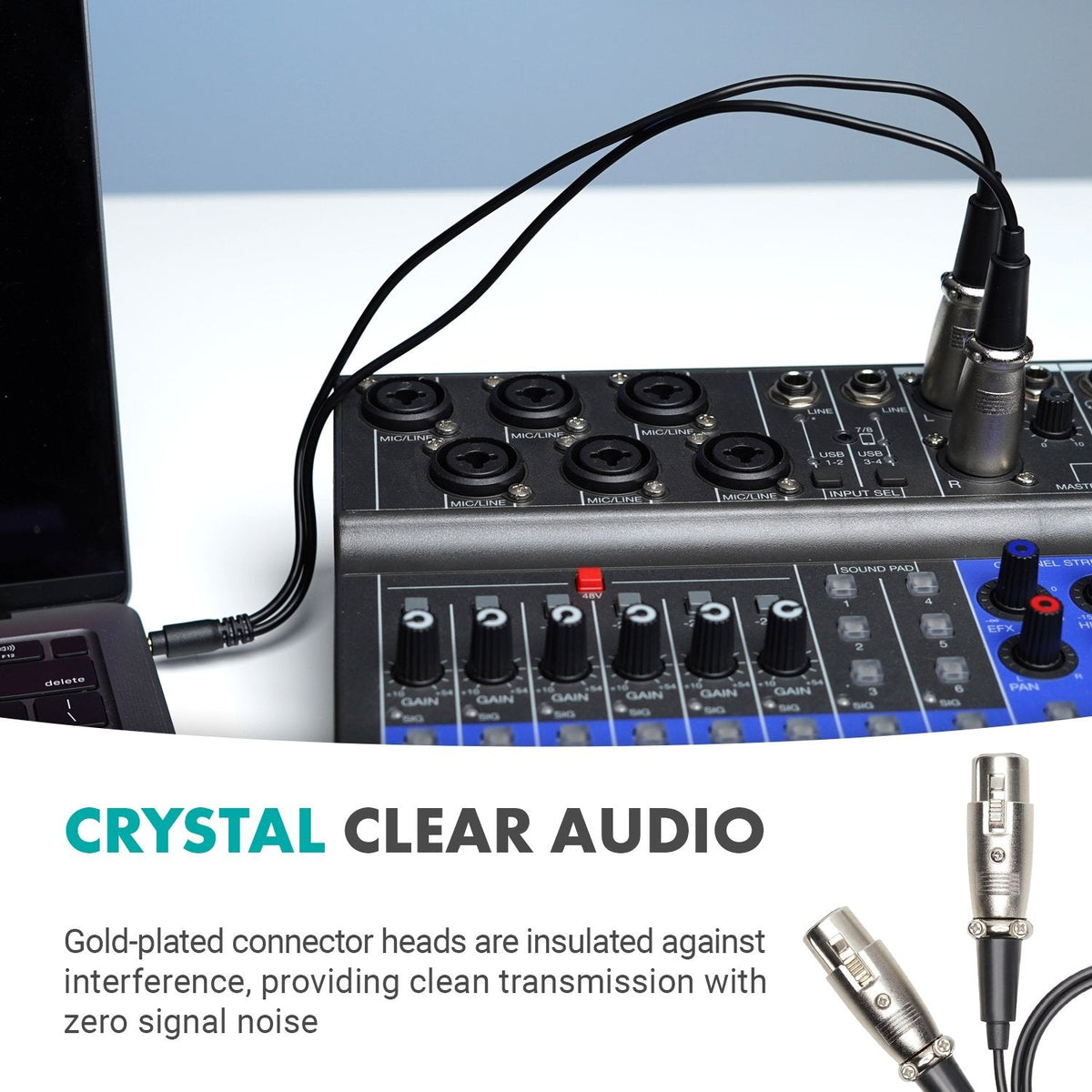 3.5mm TRS Male to Dual XLR Female Audio Output Cable | TCB7 | Movo - Movo