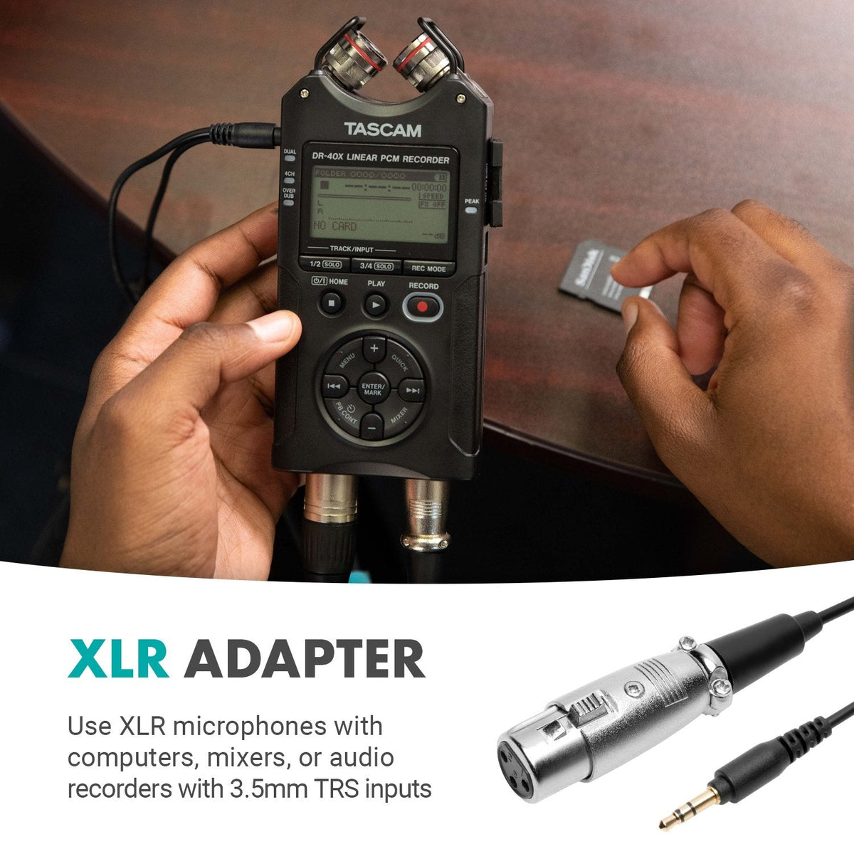 3.5mm TRS Male to XLR Female Audio Output Cable | TCB6 | Movo - Movo