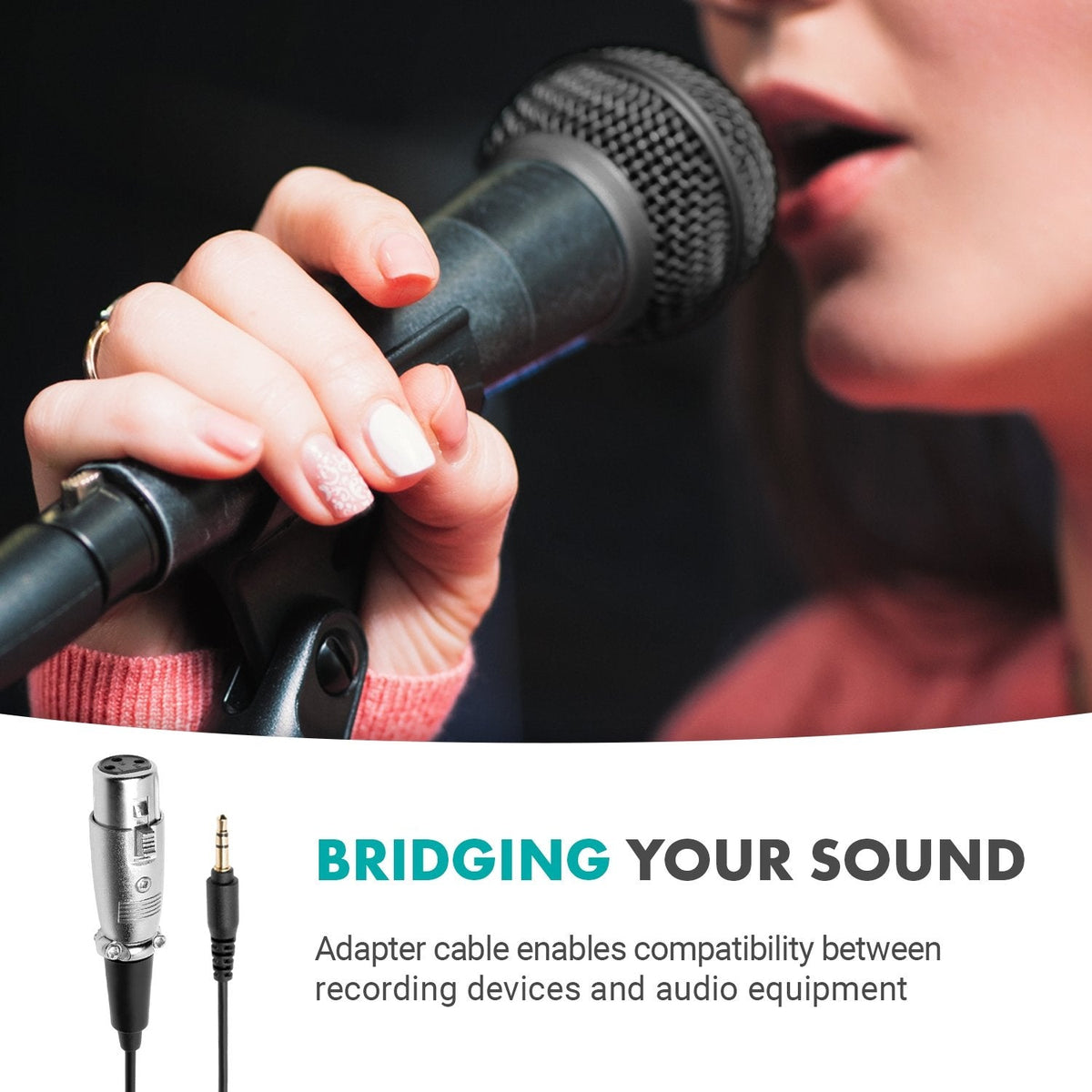 3.5mm TRS Male to XLR Female Audio Output Cable | TCB6 | Movo - Movo