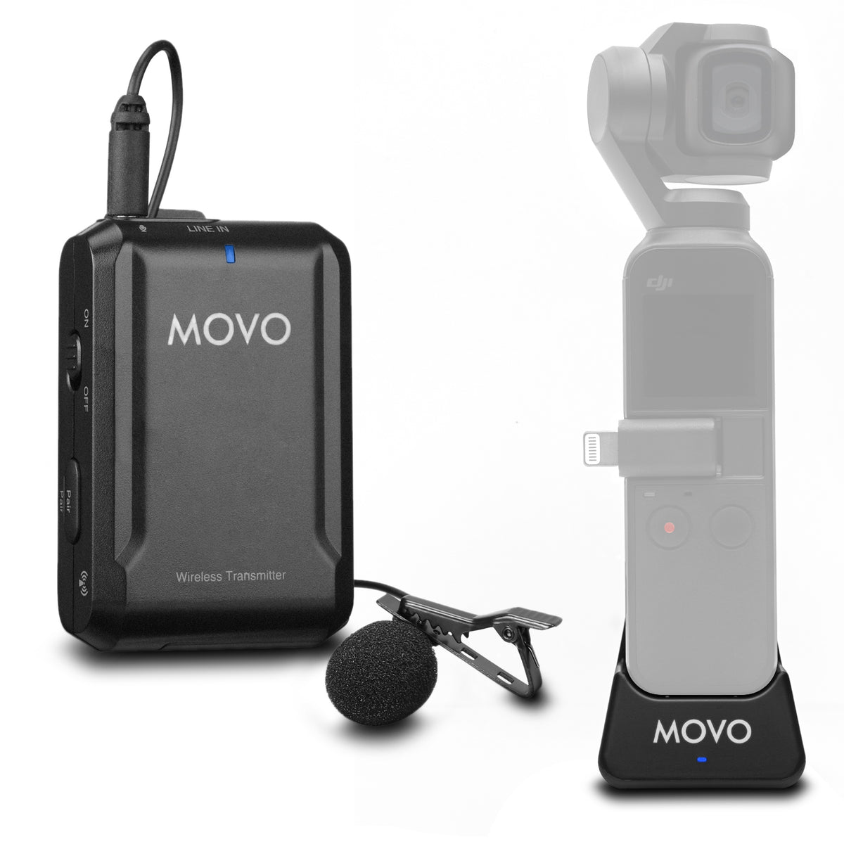 EDGE-OP | Wireless Lapel Mic System for Osmo Pocket 1 &amp; 2 | Movo