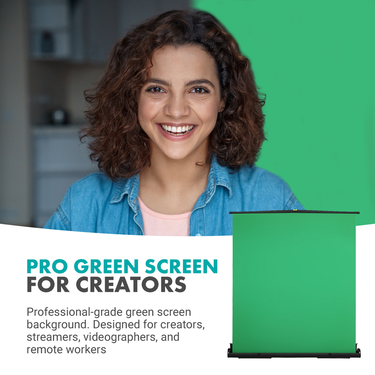 RGS-1 | Professional Retractable Green Screen | Movo