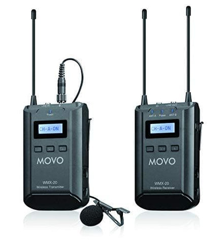WMX-20 | 48-Channel UHF Wireless Lav Mic | Movo