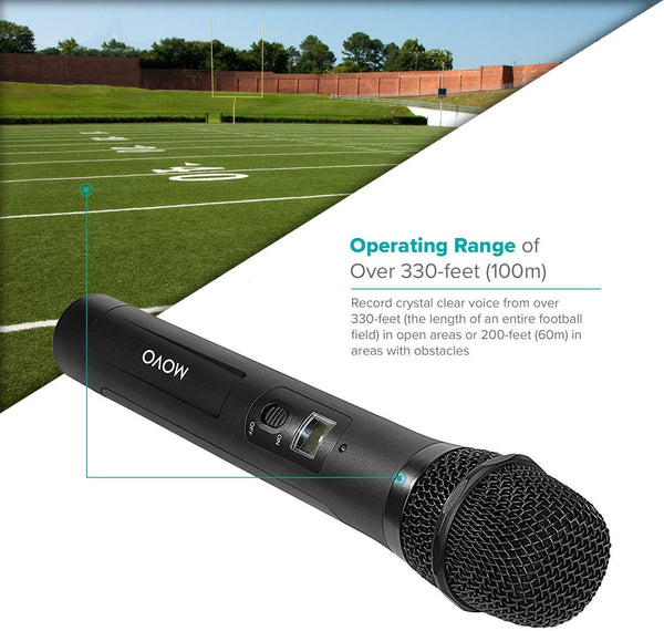 WMX-20-TH | Wireless Mic with Built-in Transmitter | Movo
