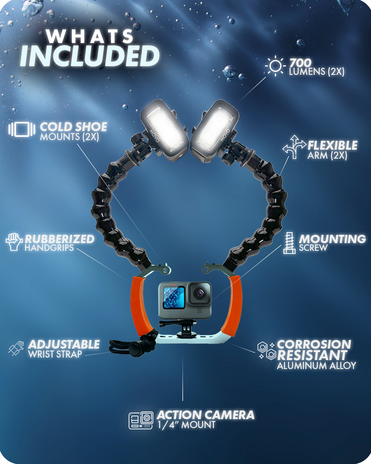 DiveRig7 | Underwater Video/Photo Diving Rig | Movo