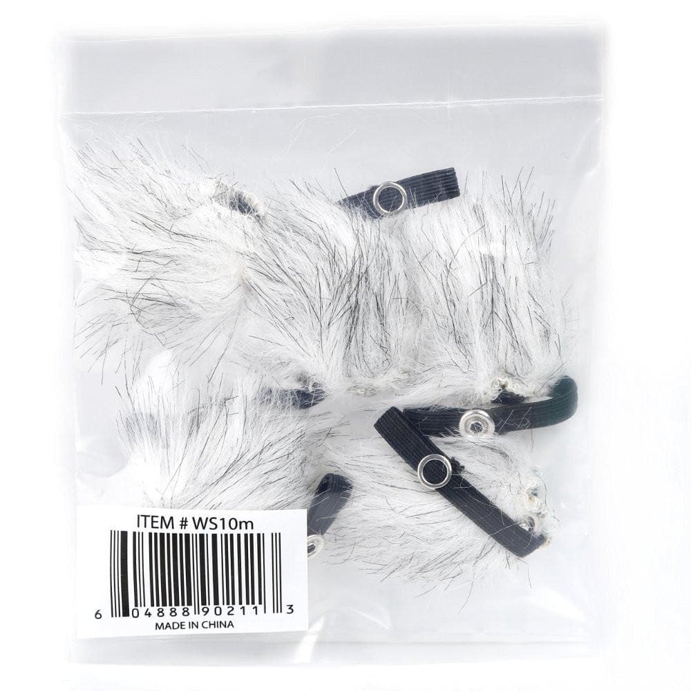 5x Universal Furry Outdoor Lav Mic Windscreen Muffs - Movo