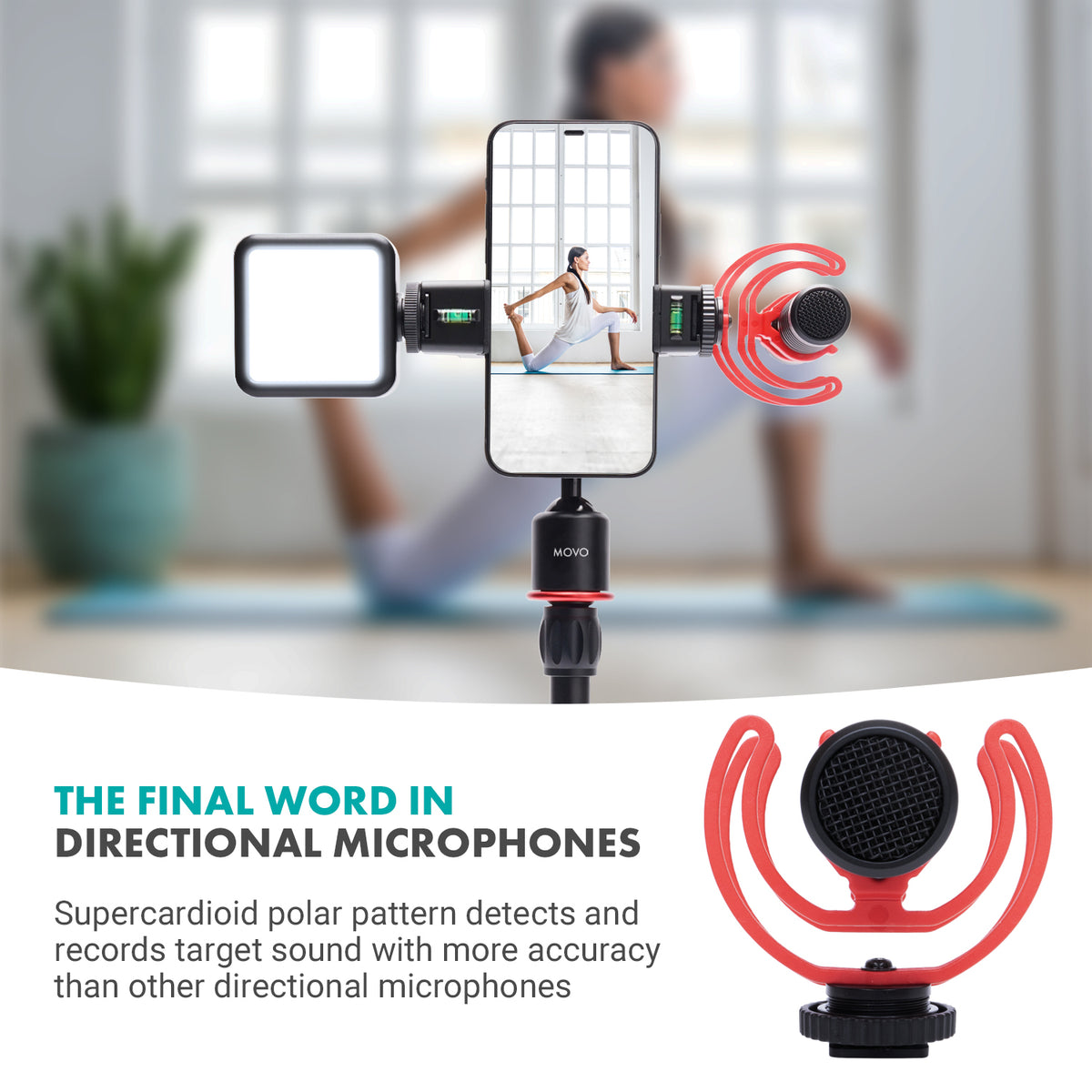 VXR10-PRO | Supercardioid Shotgun Video Microphone | Movo