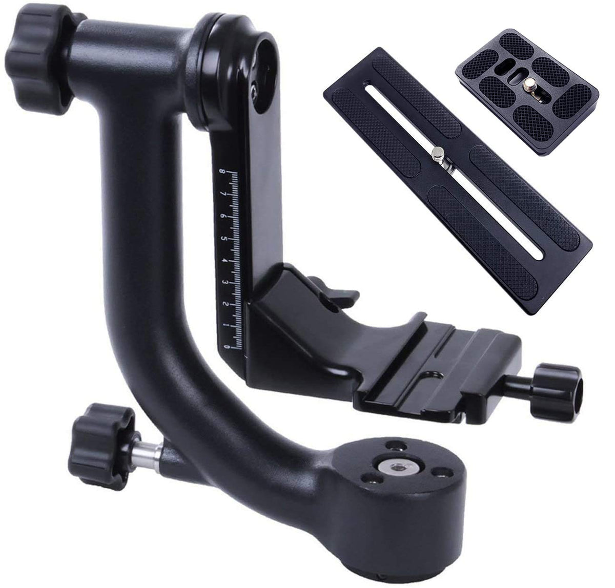GH700-II | Pro Gimbal Tripod Head with 2 Arca-Swiss Plates | Movo