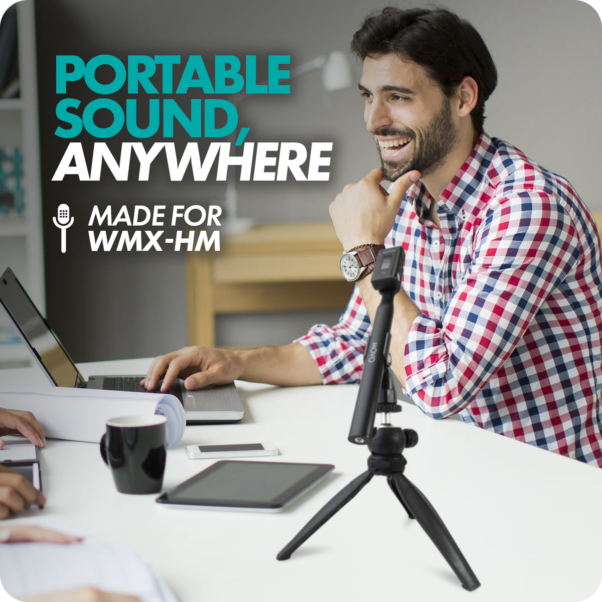 HMT-2 | Desk Tripod with Mic Holder for WMX_HM | Movo