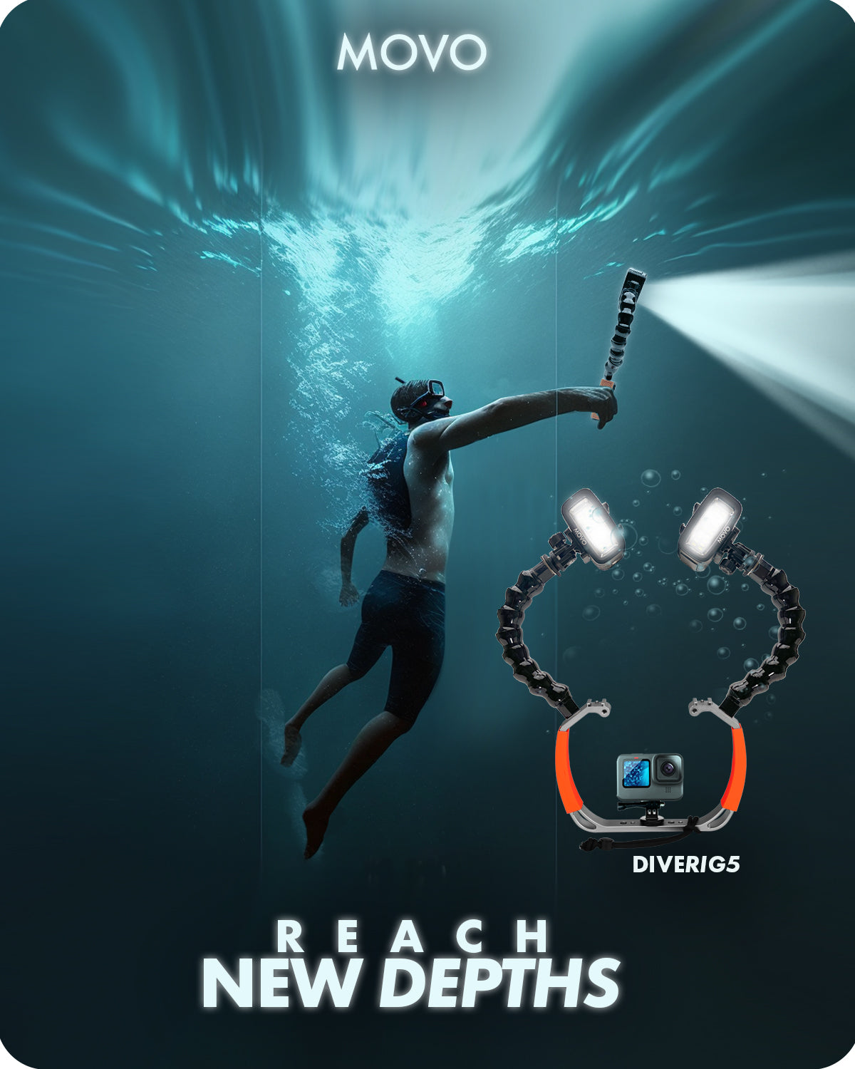 DiveRig5 | Underwater Video/Photo Diving Rig | Movo