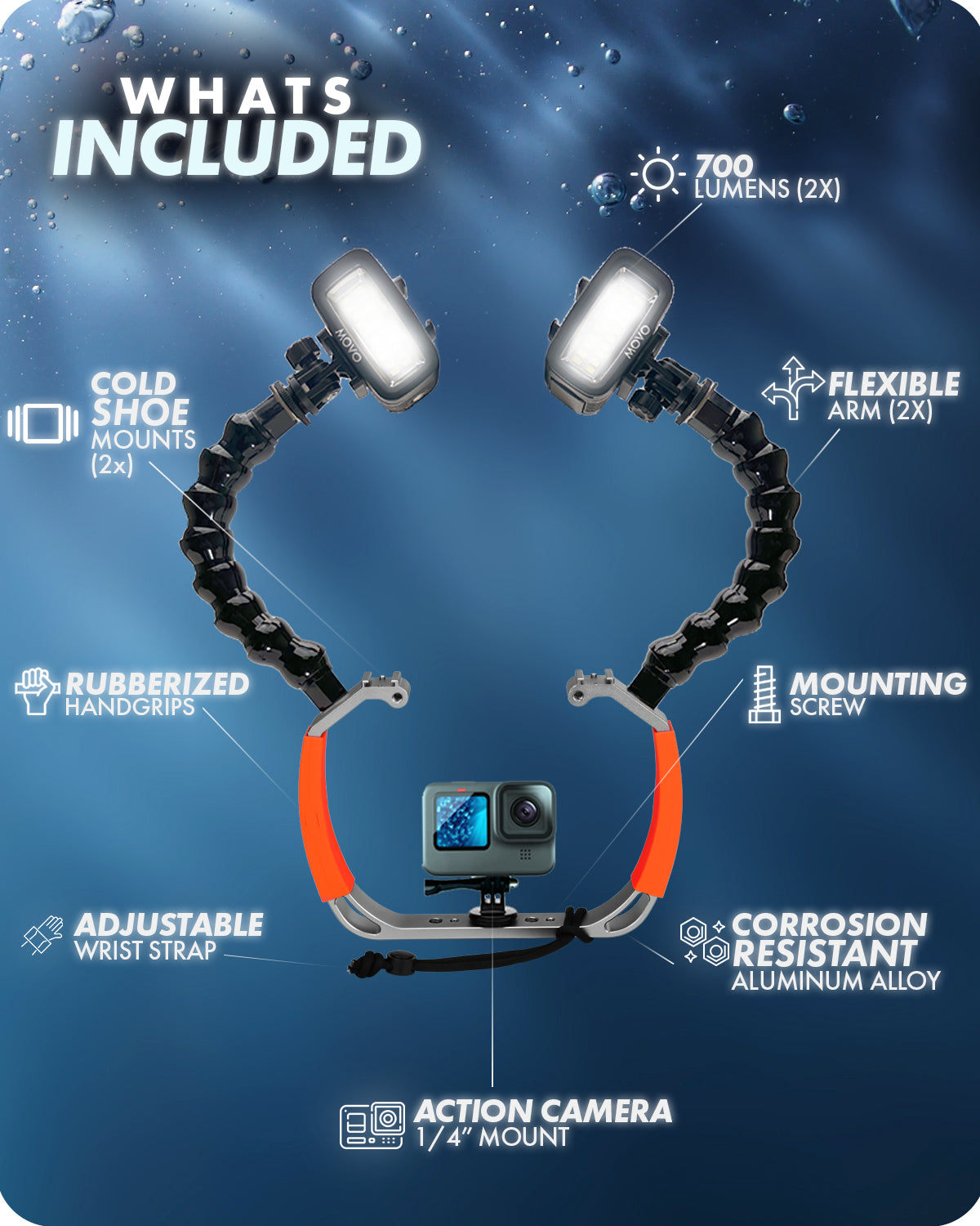 DiveRig5 | Underwater Video/Photo Diving Rig | Movo