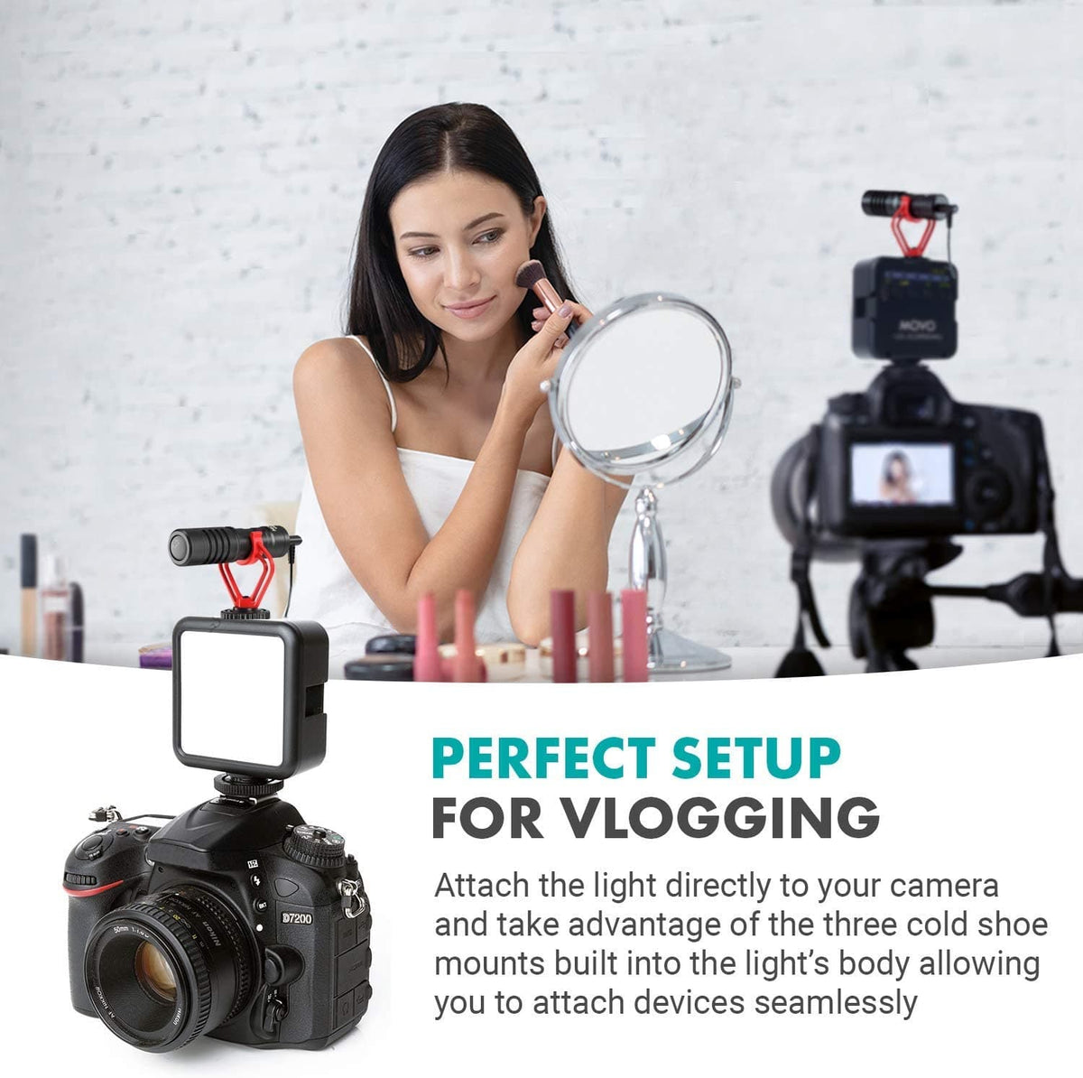 LED-XS | Adjustable Mini LED Camera Light | Movo