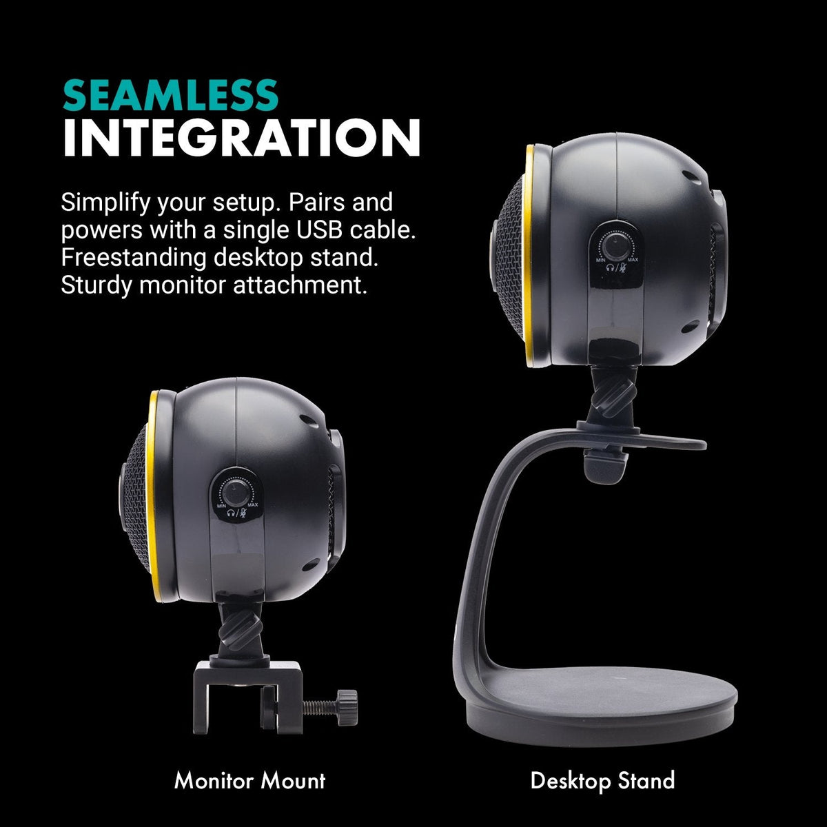 All-in-One HD Webcam W/ Microphone + Ring Light | WebMic HD Pro | Movo - Movo