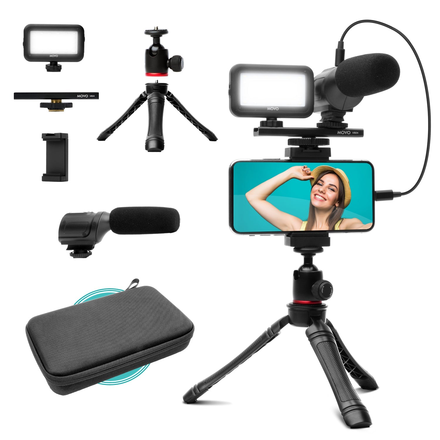 Movo Micrófono externo USB-C para iPhone 15, micrófono para iPhone 15,  dispositivos USB-C, micrófono de condensador portátil para grabación de  video