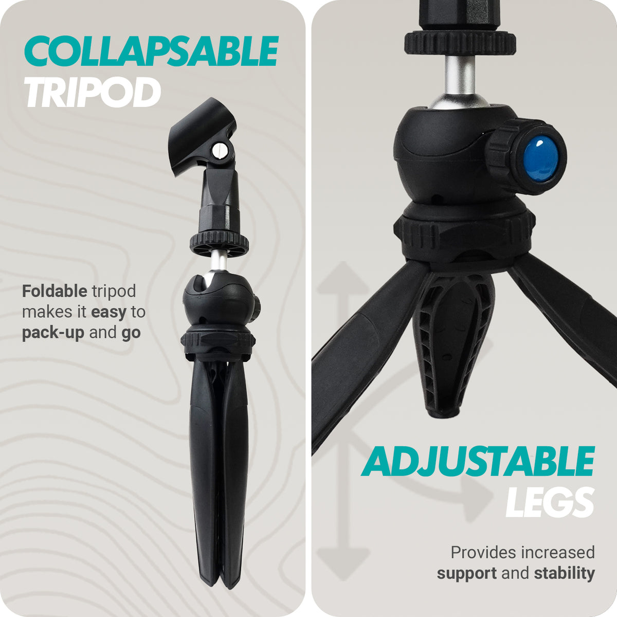 HMT-2 | Desk Tripod with Mic Holder for WMX_HM | Movo