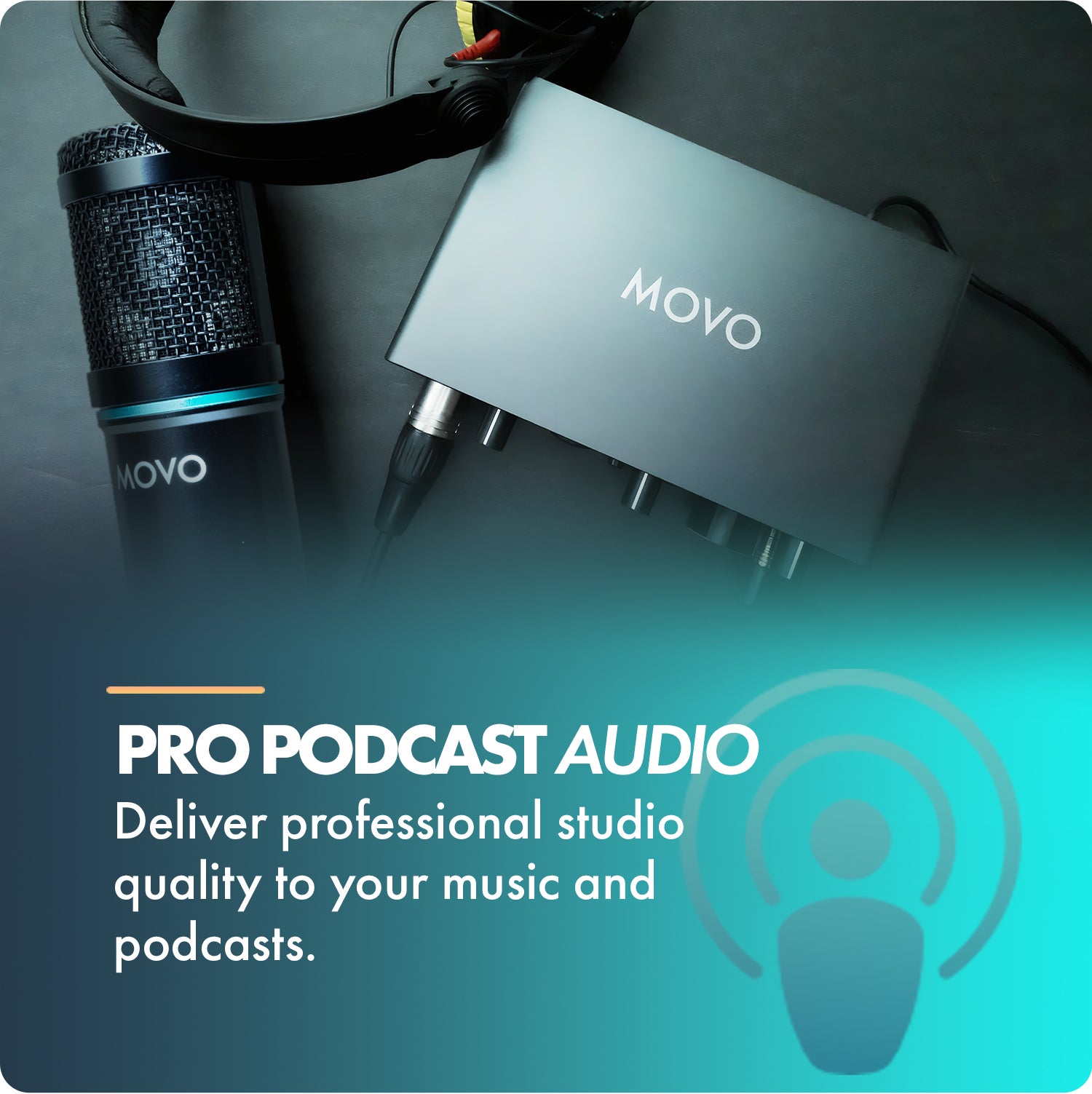 PodPak2A | 2-Pack Universal Condenser Microphone Kit | Movo PodPak2A | 2-Pack Universal Condenser Microphone Kit | Movo