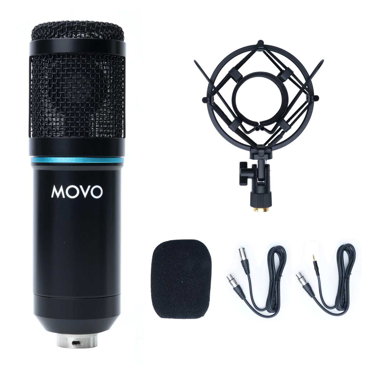 PC-M6 | Podcasting XLR Microphone With Pop Filter | Movo