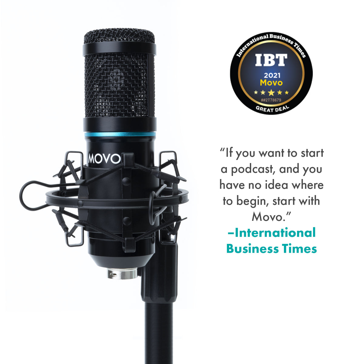 PC-M6 | Podcasting XLR Microphone With Pop Filter | Movo