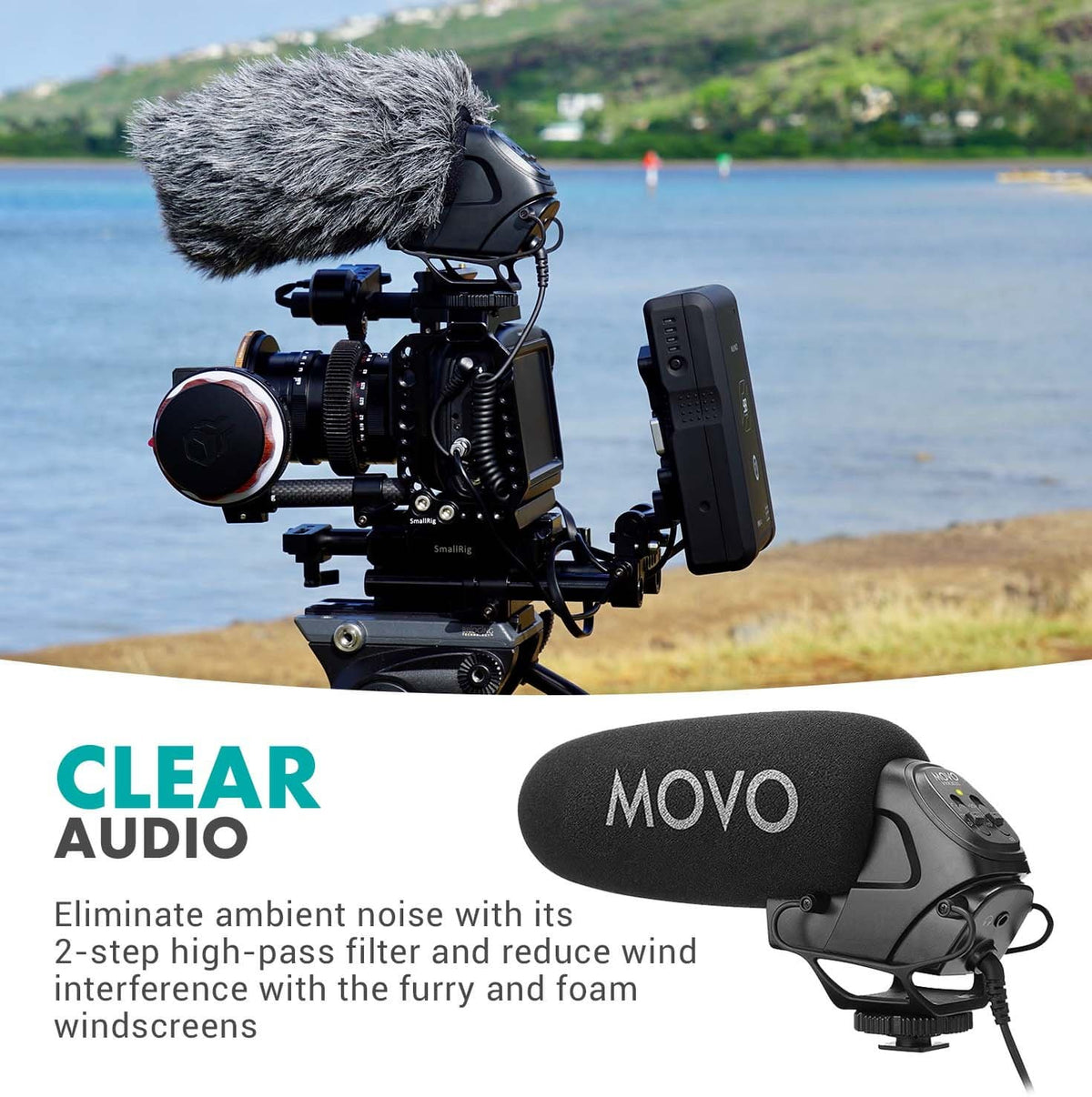 Camera Mounted Supercardioid Microphone | VXR3031 | Movo - Movo