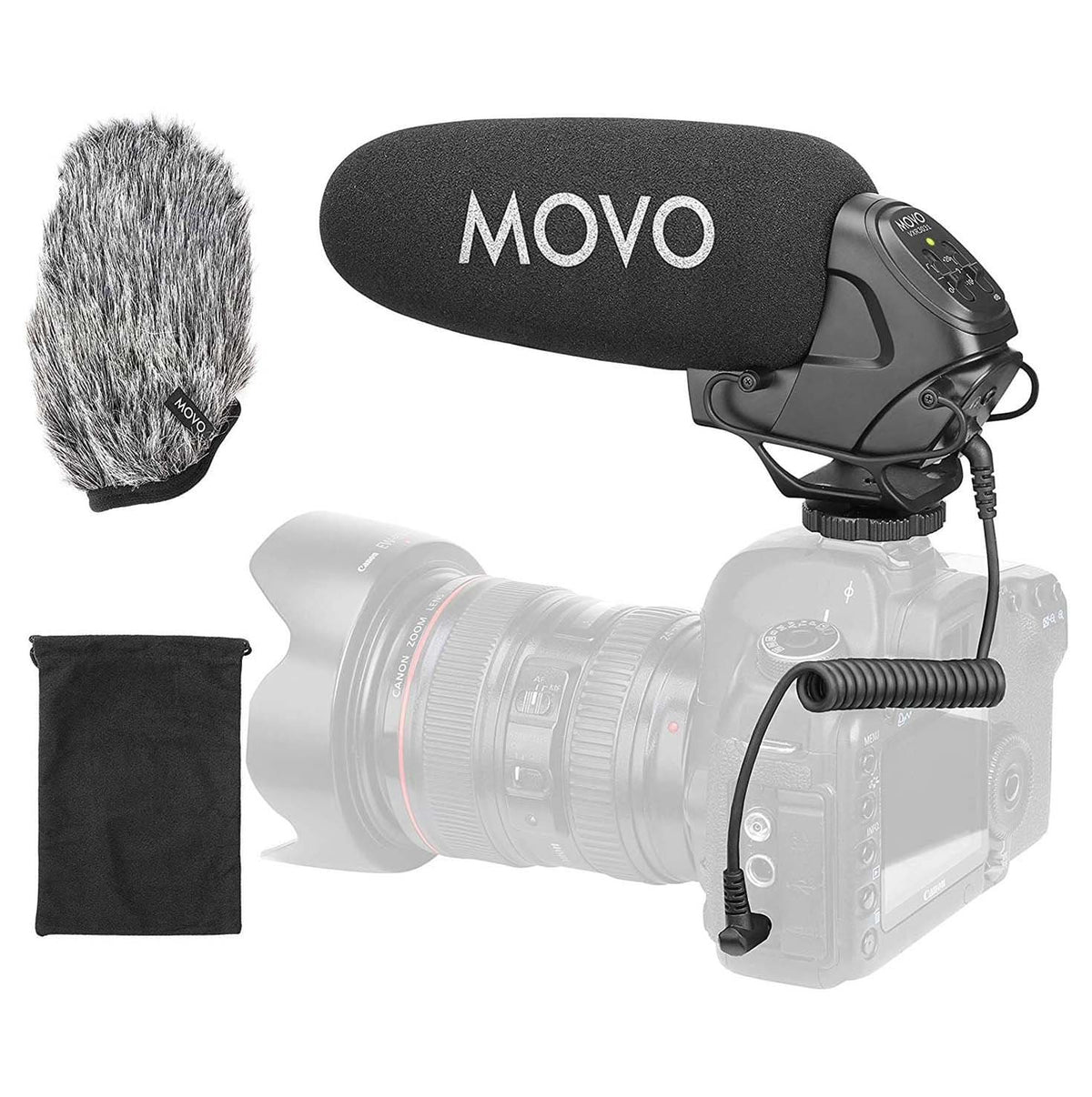 Camera Mounted Supercardioid Microphone | VXR3031 | Movo - Movo