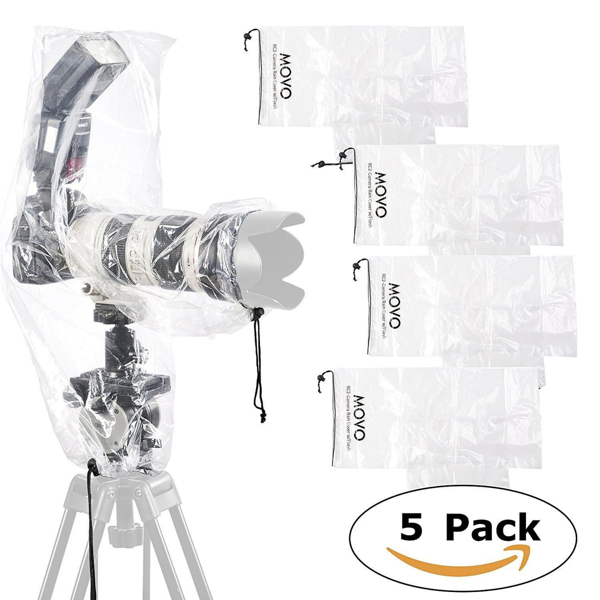 Clear Rain Cover (5 Pack) | RC2 | Movo - Movo