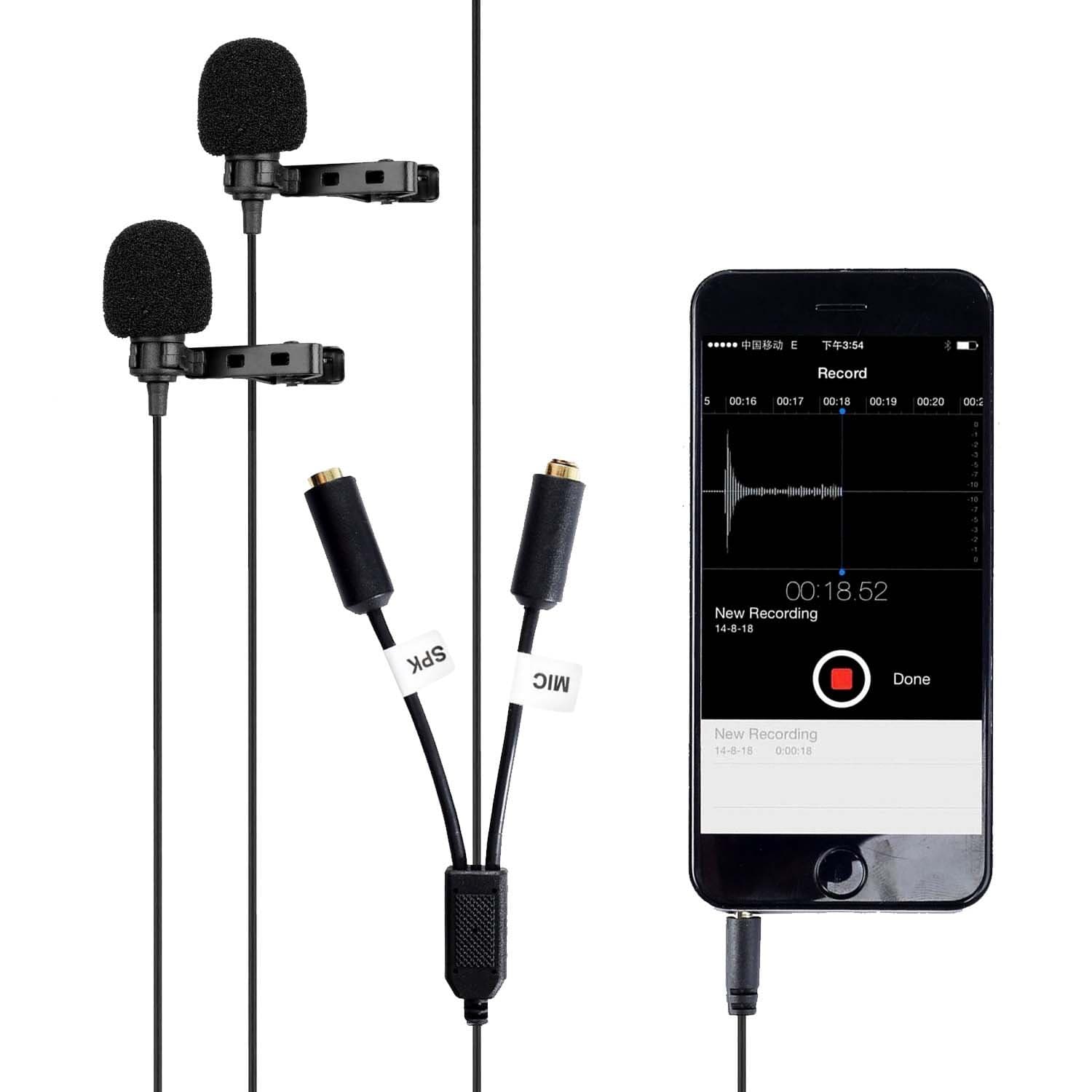 PM20-S | Clip-on Lavalier Interview Microphone | Movo