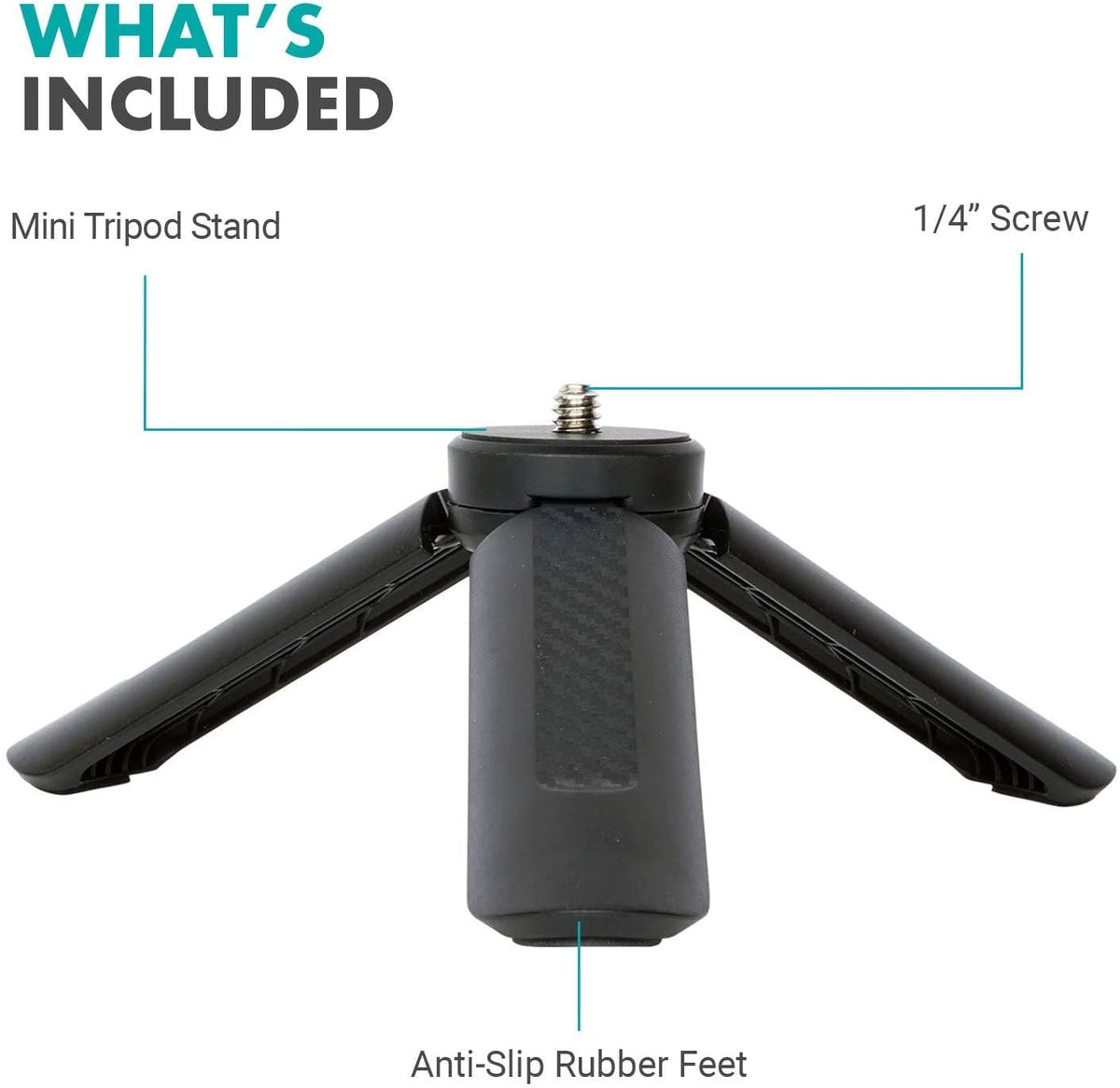 Compact Mini Tabletop Tripod/Hand Grip | TR-1 | Movo - Movo