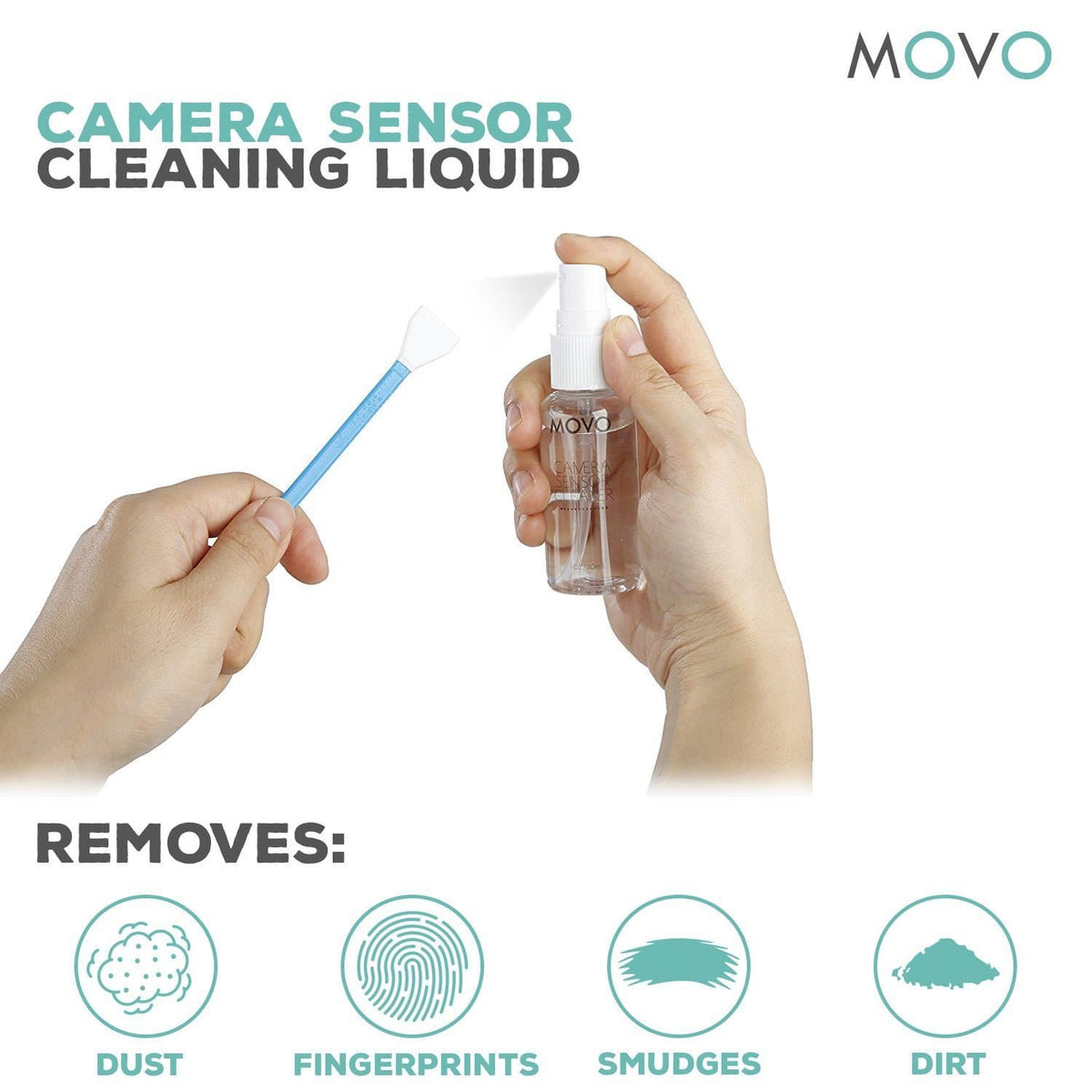 Deluxe Camera Lens Cleaning Kit | DSLR Sensor Cleaning Kit | Movo - Movo