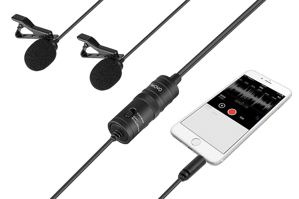 Double-Lav Omnidirectional Interview Mic - Movo