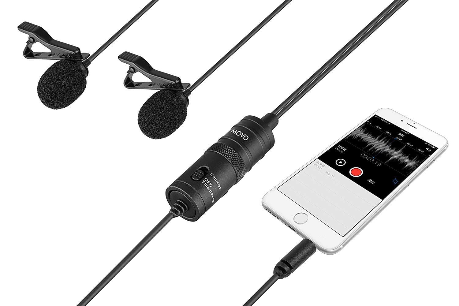 LV2 | Double-Lav Omnidirectional Mic | Movo