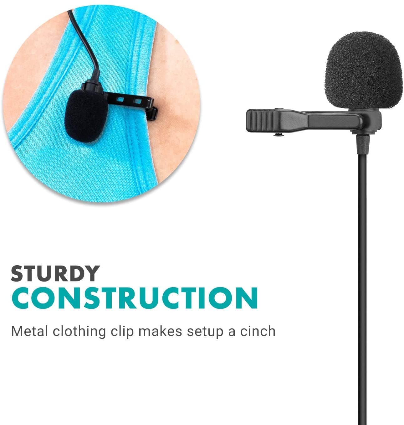 Dual Digital Lavalier Omnidirectional Clip-on Microphone with USB-C - Movo
