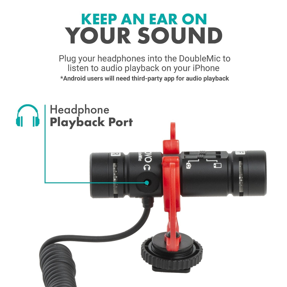 Dual-Sided Capsule Shotgun Microphone | DoubleMic | Movo - Movo