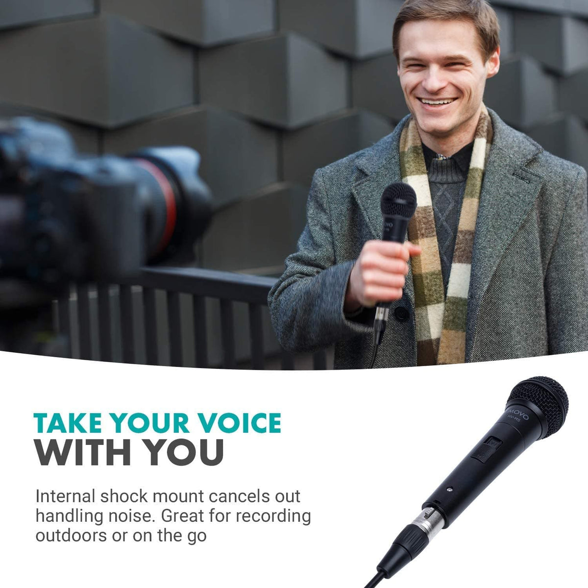 Dynamic Cardioid Vocal Microphone | HV-M5 | Movo - Movo