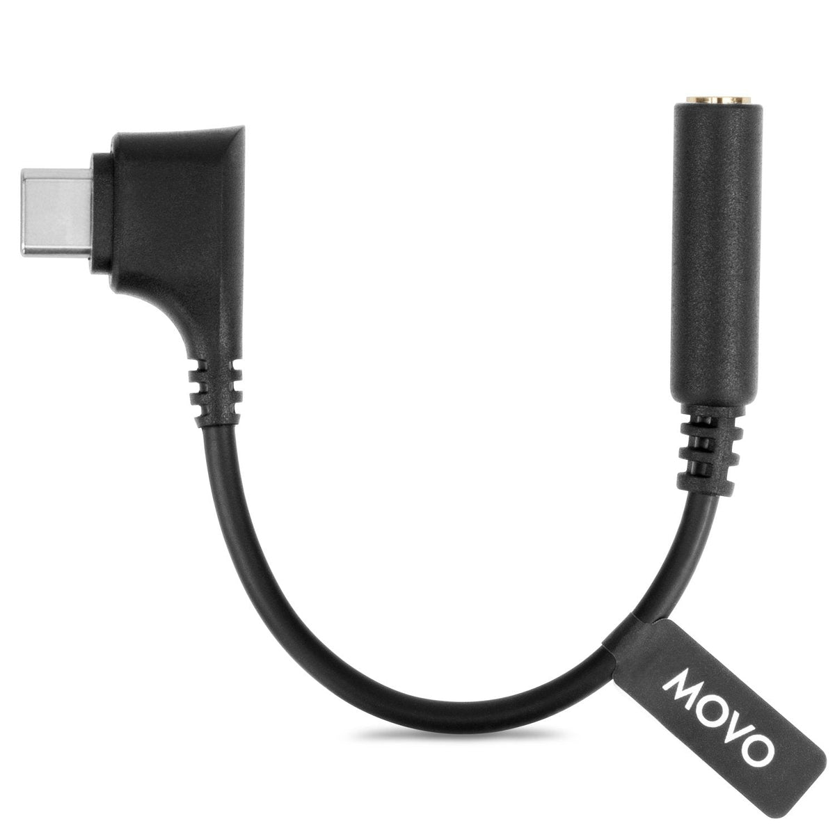 Female 3.5mm TRRS to USB-C Right Angle Mic. Cable | UCMA-3 | Movo - Movo