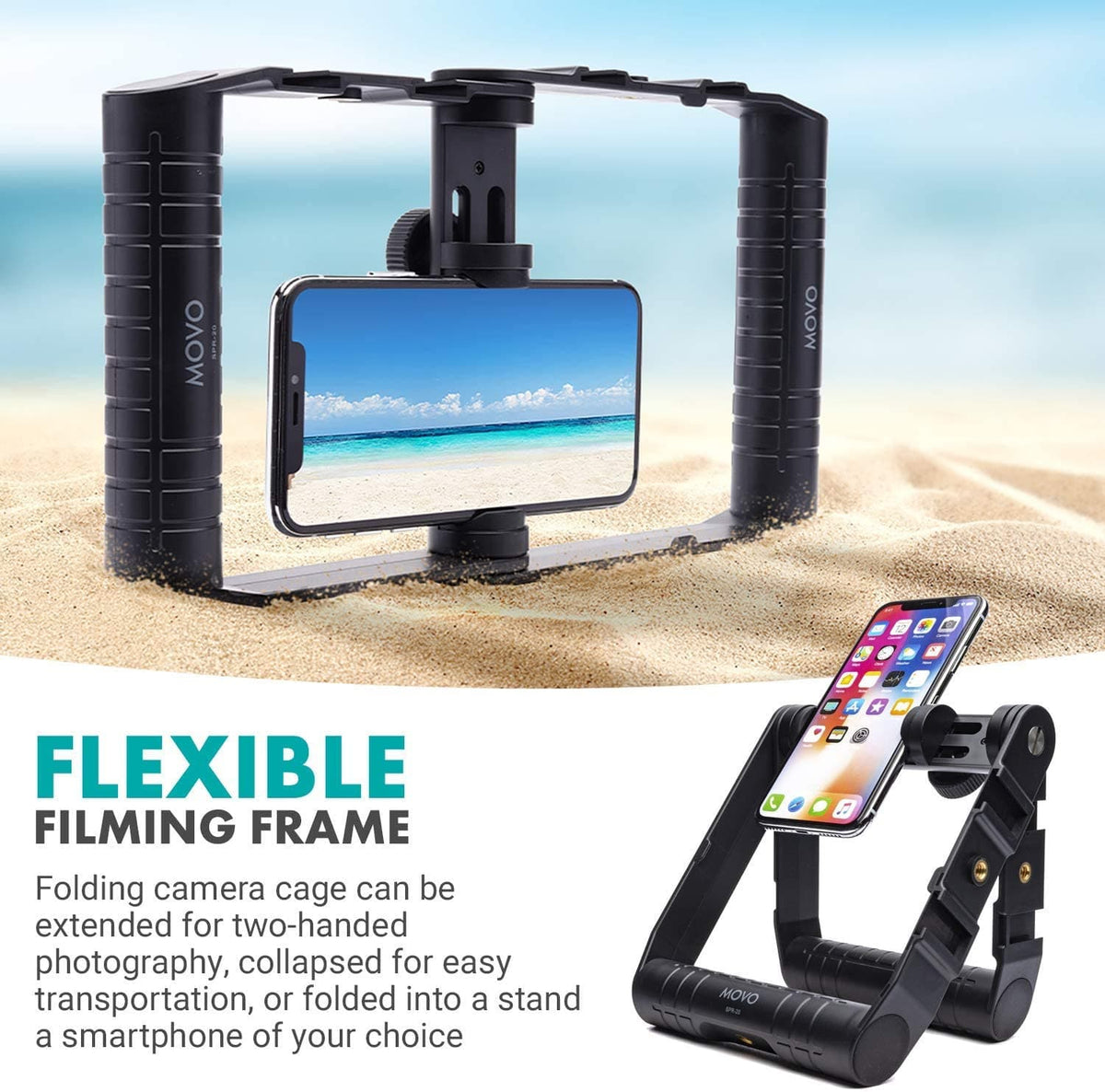 Foldable Smartphone Video Rig Cage | SPR-20 | Movo - Movo