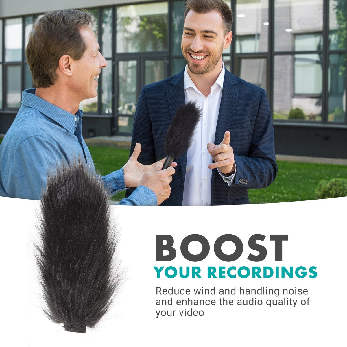 Furry Windscreen Muff for Shotgun Microphone | WS4 | Movo - Movo