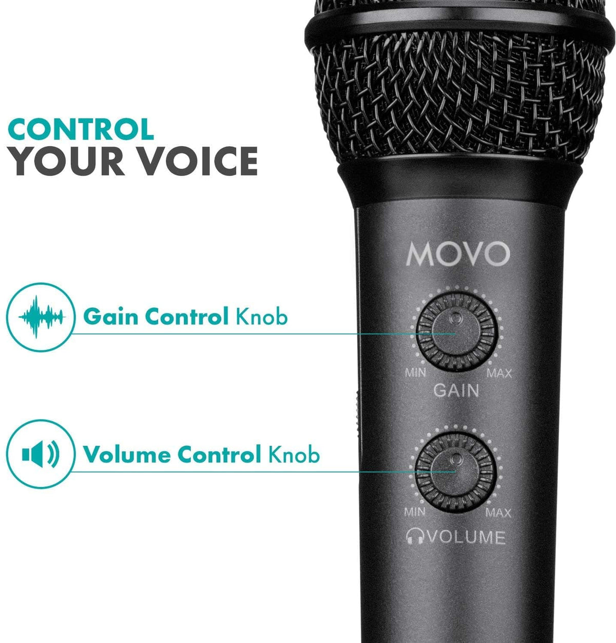 Handheld Digital Cardioid Condenser Microphone | HM-K1 | Movo - Movo