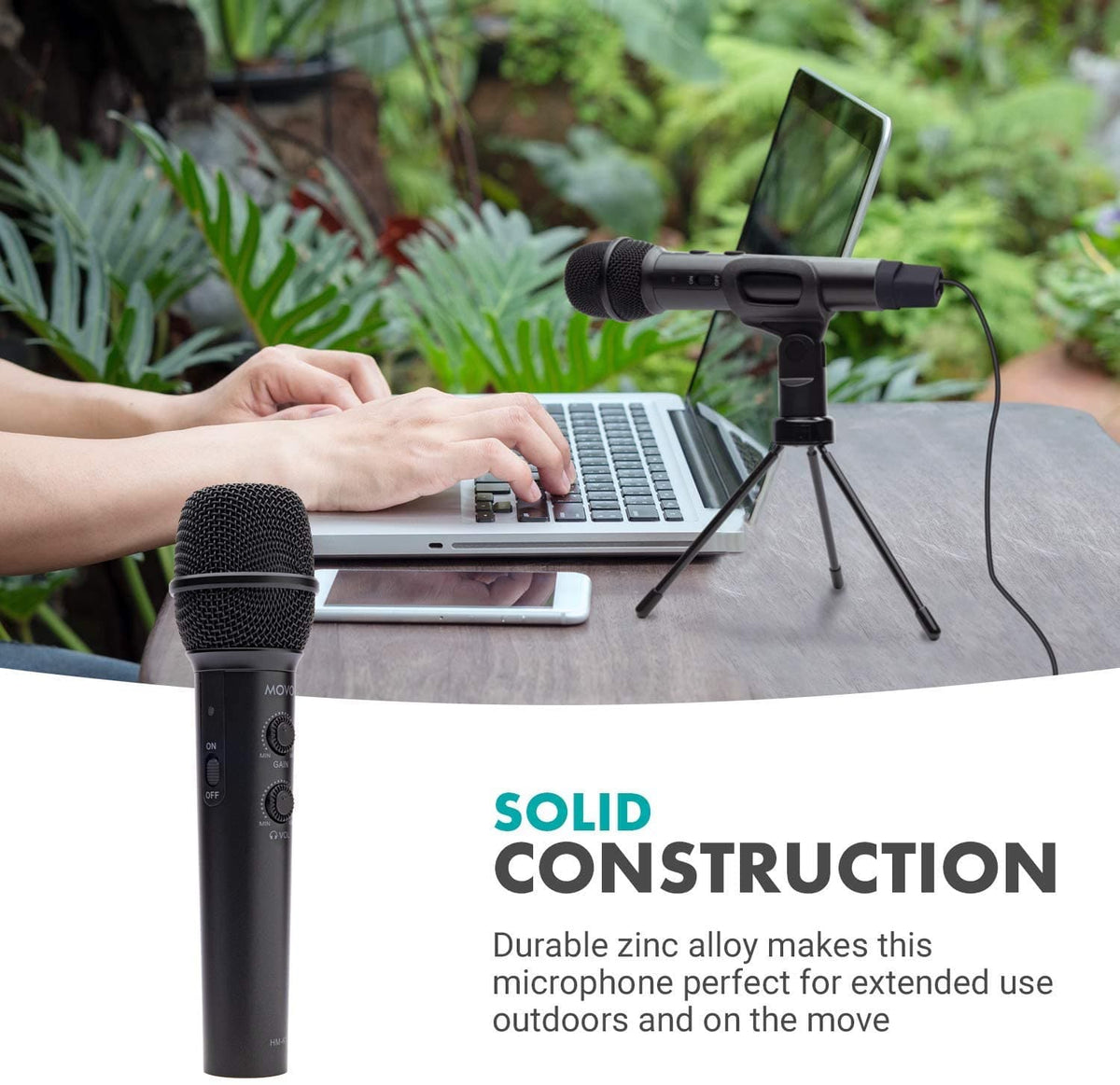 Handheld Digital Cardioid Condenser Microphone | HM-K1 | Movo - Movo