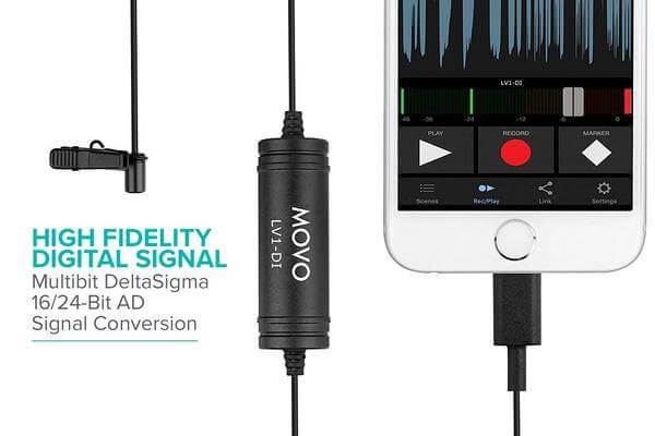 iPhone Lightning Lavalier Microphone - Movo