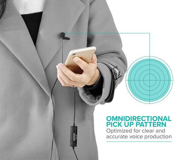 iPhone Lightning Lavalier Microphone - Movo