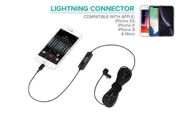 iPhone Lightning Lavalier Microphone - Movo