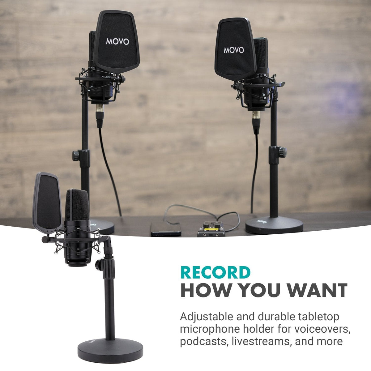 iPhone Podcast Equipment Bundle | Mics + Headphones | Movo - Movo