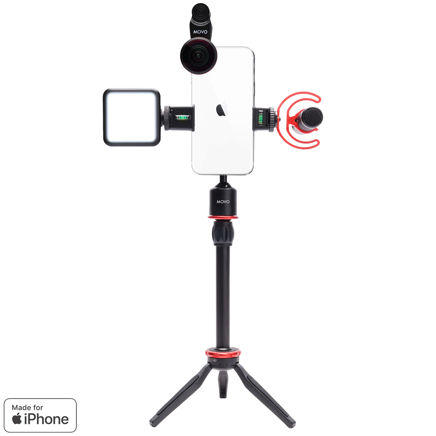 iVlog1 | Vlogging Kit for iPhone w/ Tripod & More | Movo
